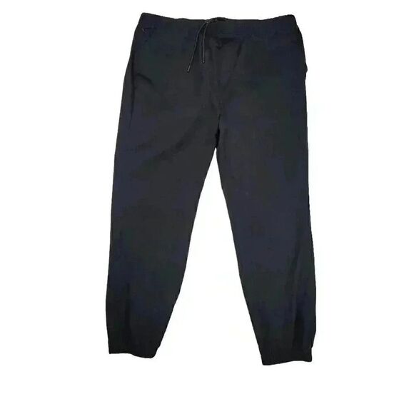 Banana Republic Men's Black Nylon/Spandex Tech Joggers Pants - Picture 2 of 9